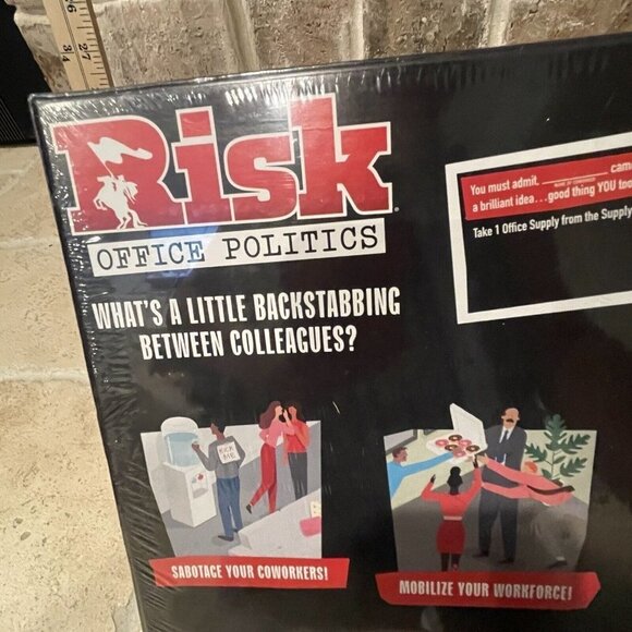 Risk Board Game Office Politics Humor Team Building Fun Hasbro Factory Sealed - Picture 4 of 5